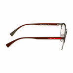Men's Linea Rossa PS52HV-VHP1O1-52 Optical Frames // Bordeaux Rubber-Gunmetal