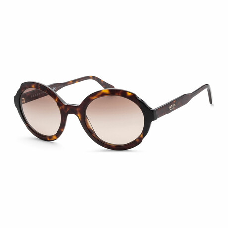 Women's PR17US-3913D0-53 Sunglasses // Black Havana + Brown Gradient