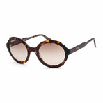 Women's PR17US-3913D0-53 Sunglasses // Black Havana + Brown Gradient