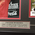 Tiger Woods // Authentic 2007 Fedex Cup Ticket Collage // Framed