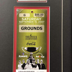 Tiger Woods // Authentic 2007 Fedex Cup Ticket Collage // Framed