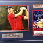 Jim Furyk // Authentic 2008 Ryder Cup Ticket Collage // Framed
