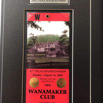 Phil Mickelson // Authentic 2005 PGA Championship Ticket Collage // Framed