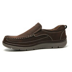 Aston Marc Mens Slip on Comfort Casual Shoes // Brown (US: 10)