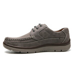 Aston Marc Mens Comfort Laceup Boat Shoe // Grey (7 M)