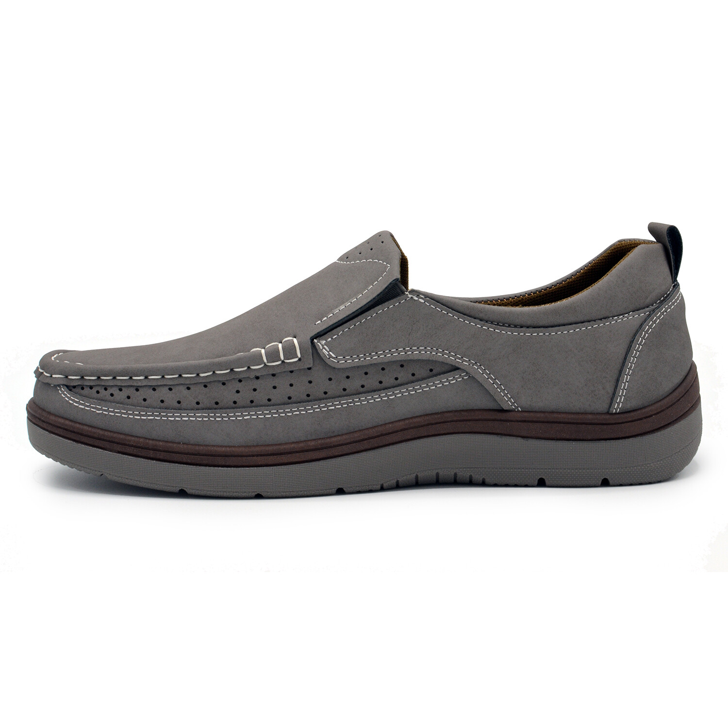 Aston Marc Mens Comfort Slip-On Shoes // Grey (8) - Aston Marc Shoes ...