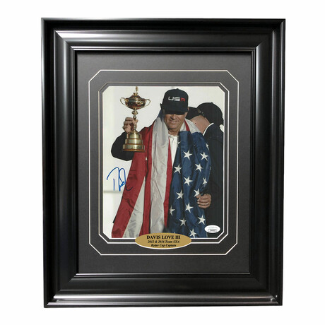Davis Love III // 8x10 Ryder Cup Photo // Signed + Framed