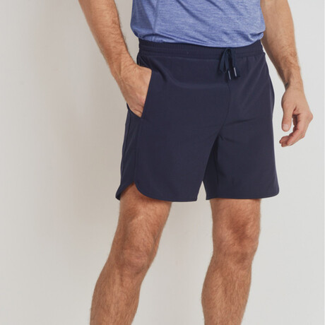 Wave Accent Essential Shorts // Dark Navy (S)