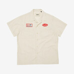 Foreman Stripe Shirt // Beige (M)