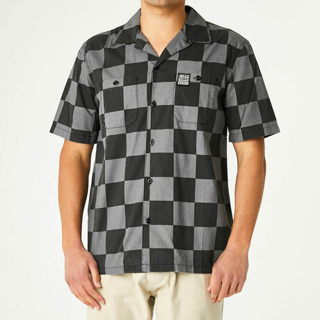 Senna Check Shirt // Black (XS)