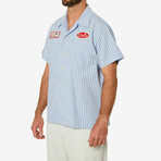 Foreman Stripe Shirt // Blue (L)