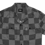 Senna Check Shirt // Black (XL)