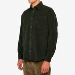 Allan Cord Shirt // Jasper Green (M)