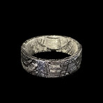 Solid Gibeon Meteorite Band // Size 6.5
