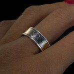 Muonionalusta Meteorite Ring // Size 9.25