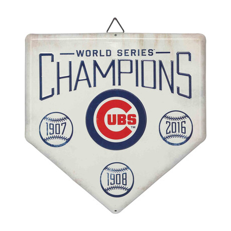 Chicago Cubs // Home Plate Metal
