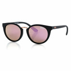 Women's Girlfriend Non-Polarized Sunglasses // Black + Gold + Smoke