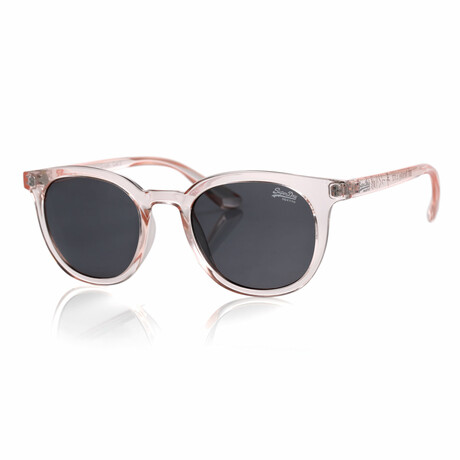 Unisex Hensley Non-Polarized Sunglasses // Pink Crystal + Smoke