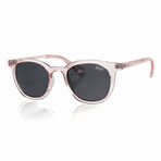 Unisex Hensley Non-Polarized Sunglasses // Pink Crystal + Smoke