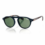 Unisex Palm Springs Non-Polarized Sunglasses // Navy + Tortoiseshell + Green