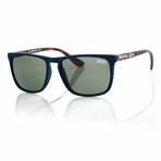 Unisex Shockwave Non-Polarized Sunglasses // Navy + Tortoiseshell + Smoke
