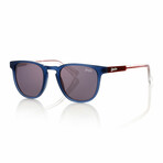 Unisex Roku Non-Polarized Sunglasses // Navy + Red + Smoke