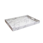 Marble White Tray With Handle