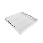Tray With Gold Handles (White & Green)