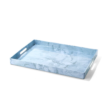 Marble Finish Tray (Gray)