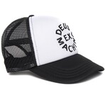 Circle Logo Trucker // Black + White