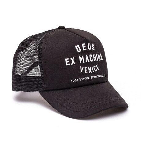 Venice Address Trucker // Black