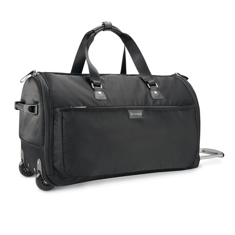 Curve-Wheeled Carry On + Garment Bag // Black