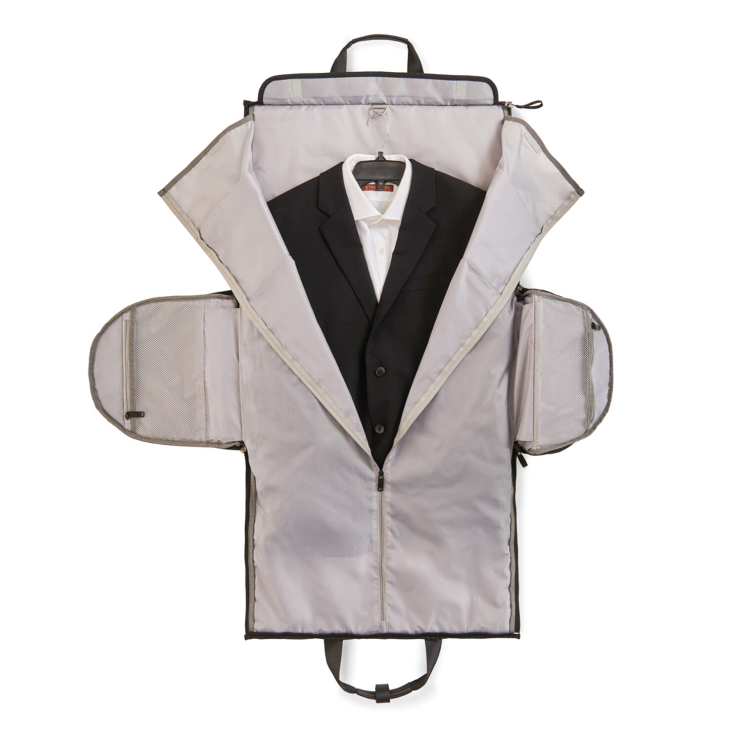 Curve-Wheeled Carry On + Garment Bag // Black - Biaggi Wheeled Garment Bag  - Touch of Modern