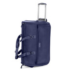 Curve-Wheeled Carry On + Garment Bag // Navy Blue