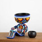 Robert Mool // Limited Edition // Huichol Art // Blue