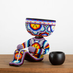 Robert Mool // Limited Edition // Huichol Art // Purple