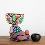 Robert Zen Jr // Limited Edition // Huichol Art // Purple