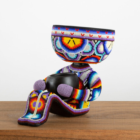 Robert Mool // Limited Edition // Huichol Art // Purple
