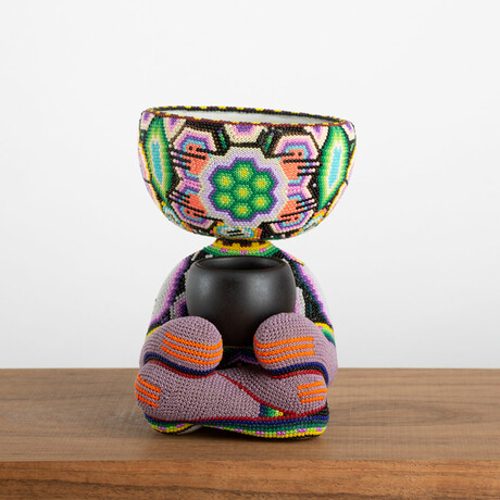 Robert Zen Jr // Limited Edition // Huichol Art // Purple