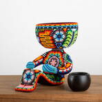 Robert Mool // Limited Edition // Huichol Art // Orange