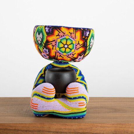 Robert Zen Jr // Limited Edition // Huichol Art // Yellow
