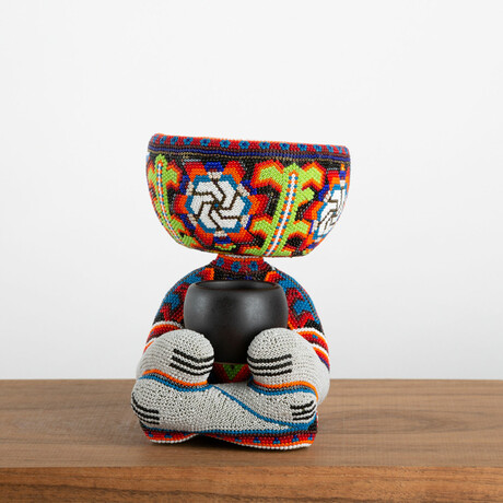 Robert Zen Jr // Limited Edition // Huichol Art // Red