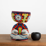 Robert Zen Jr // Limited Edition // Huichol Art // Red