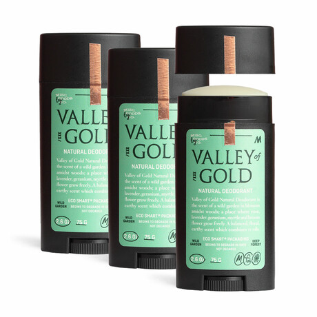 Valley of Gold Natural Deodorant // Set of 3