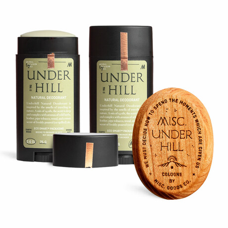 Underhill Combo Pack // Set of 2 Deodorant + 1 Solid Cologne