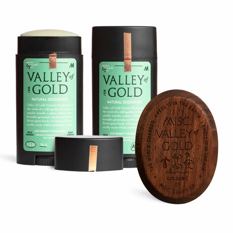 Valley of Gold Combo Pack // Set of 2 Deodorant + 1 Solid Cologne
