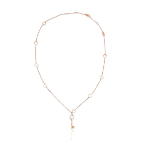 Salavetti 18K Rose Gold Diamond Necklace // 27" // Pre-Owned