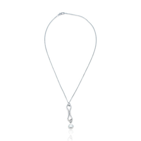 Giorgio Visconti 18K White Gold Diamond Necklace // 18" // Pre-Owned