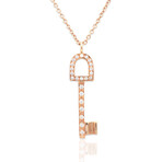 Salavetti 18K Rose Gold Diamond Necklace // 27" // Pre-Owned
