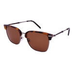 Men's SF227S-085 Square Sunglasses // Light Ruthenium Tortoise + Brown